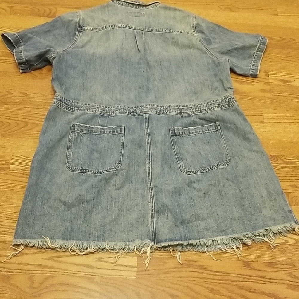 Nwt Lucky Brand Blue Denim Dress - Picture 11 of 14